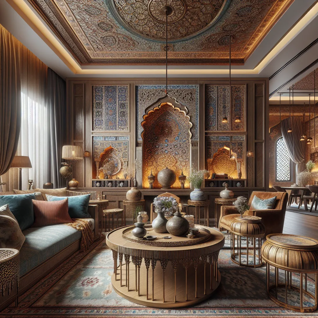 Odnów wnętrze orientalnym szykiem z tureckimi meblami i designerskimi stolikami